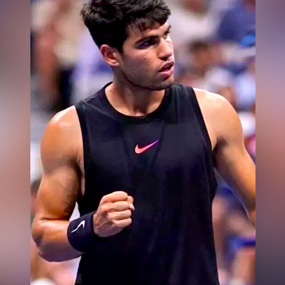 Nike Court Men's Carlos Alcaraz US Open 2024 Slam Tennis Tank Size M FQ2027-010